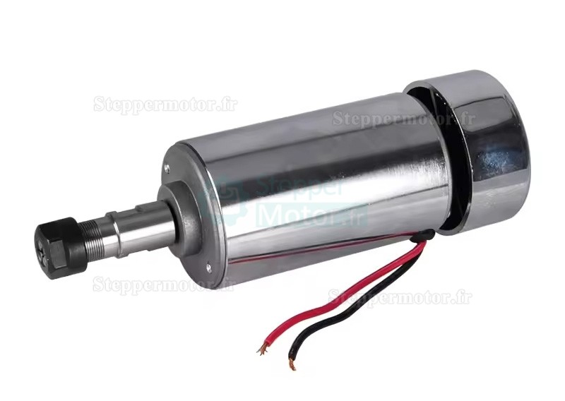 Moteur de broche cnc refroidi par air OSP001713 48V 300W 12000 tr/min, pince ER11/ER16 pour gravure sur bois pour circuits imprim&eacute;s